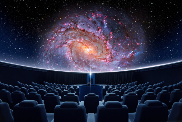 A spectacular fulldome digital projection of galaxy at the plane
