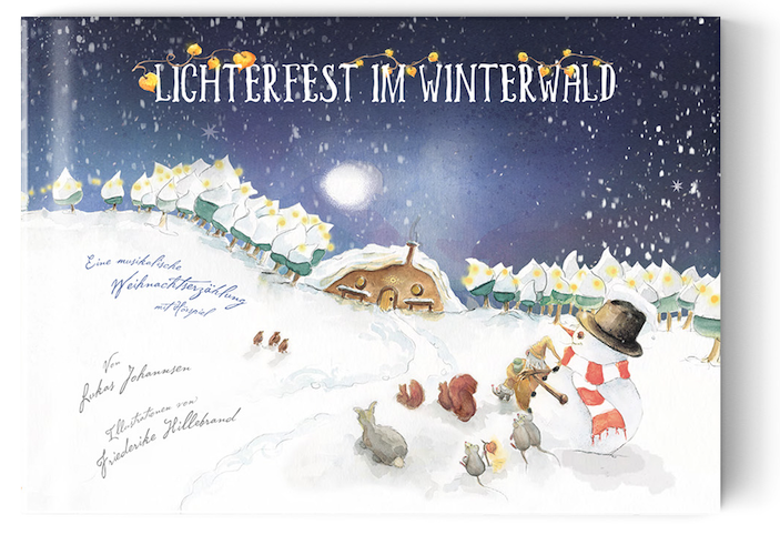 Buchcover des neuen Buches von Lukas Johannsen: Lichterfest im Winterwald